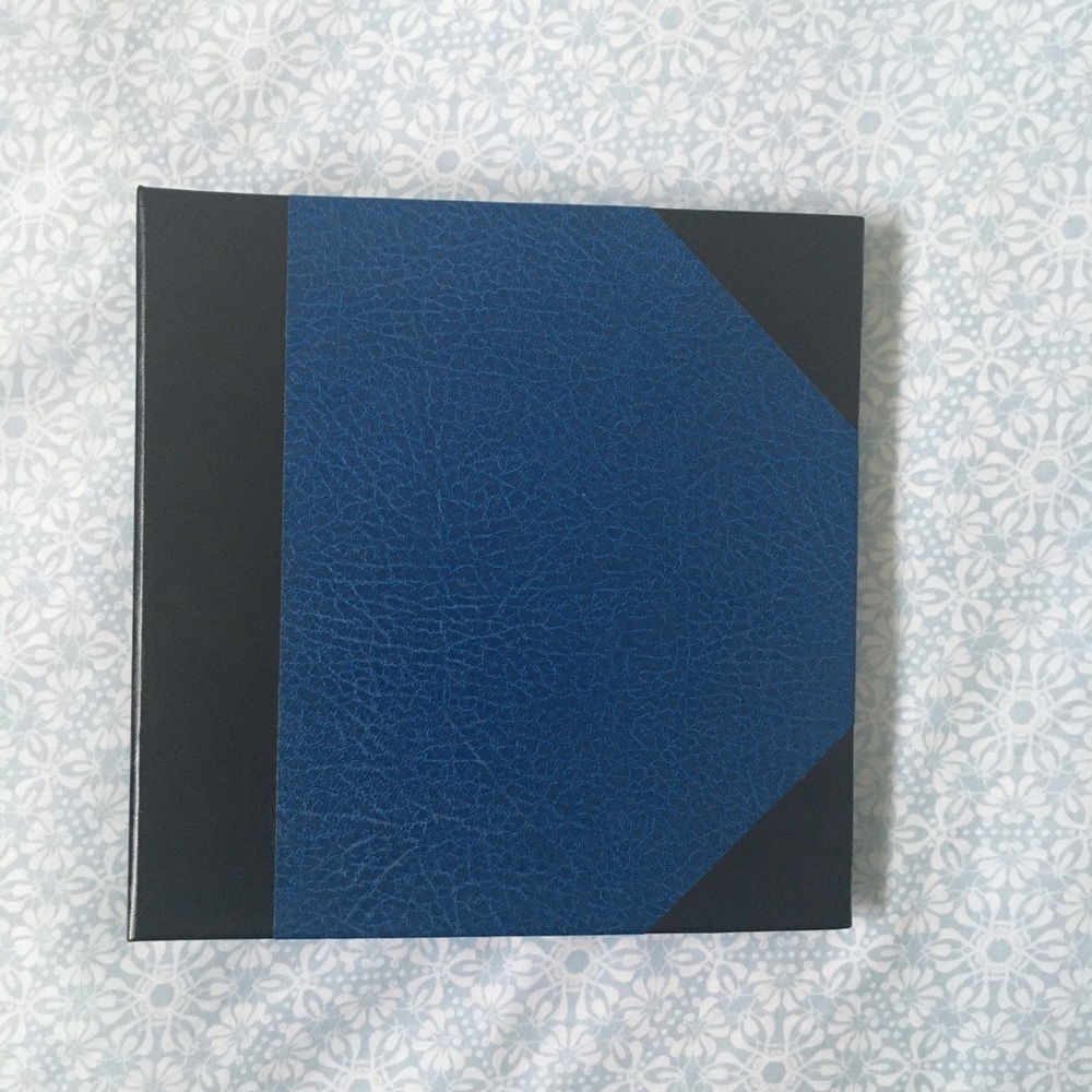 Blue photo album